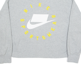 NIKE Womens Sweatshirt Grey Crew Neck S