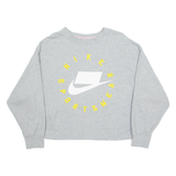 NIKE Womens Sweatshirt Grey Crew Neck S