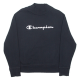 CHAMPION Womens Sweatshirt Black High Neck L