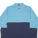 ADIDAS Training Short Sleeve Mens Sweatshirt Blue 1/4 Zip XL