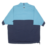 ADIDAS Training Short Sleeve Mens Sweatshirt Blue 1/4 Zip XL