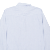 TOMMY HILFIGER Mens Plain Shirt Blue Long Sleeve M