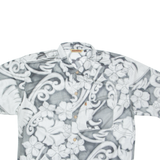 QUIKSILVER Mens Shirt Grey Crazy Pattern L