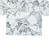 QUIKSILVER Mens Shirt Grey Crazy Pattern L