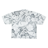 QUIKSILVER Mens Shirt Grey Crazy Pattern L