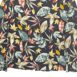 RAFAELA BENA Womens Shirt Black Floral Long Sleeve S