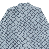 CLUB Mens Shirt Blue Crazy Pattern Long Sleeve M