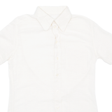 Mens Plain Shirt Beige S