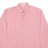 MANLY Mens Shirt Red Striped Long Sleeve M