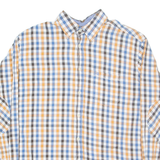 BOGNER Mens Shirt Blue Check Long Sleeve L