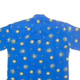 Mens Shirt Blue Crazy Pattern L