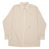 DIOLEN STAN HEMD Mens Plain Shirt Brown Long Sleeve L