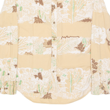 DIESEL Mens Shirt Brown Floral Long Sleeve M