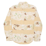 DIESEL Mens Shirt Brown Floral Long Sleeve M