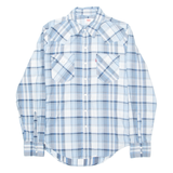 LEVI'S Mens Shirt Blue Check Long Sleeve S