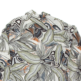 Womens Shirt Green Crazy Pattern Long Sleeve XL