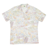 Mens Shirt Purple Crazy Pattern L