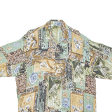 Mens Shirt Brown Crazy Pattern L