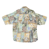 Mens Shirt Brown Crazy Pattern L