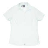 JACK WOLFSKIN Womens Shirt Blue Check UK 12