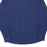MAMMUT Mens Shirt Blue Check Long Sleeve S