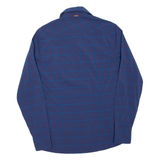 MAMMUT Mens Shirt Blue Check Long Sleeve S