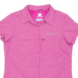 COLUMBIA Womens Worker Shirt Pink M