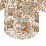 Mens Shirt Brown Crazy Pattern L
