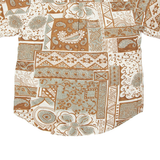 Mens Shirt Brown Crazy Pattern L
