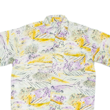 Mens Shirt Yellow Crazy Pattern S