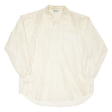 DUKE Mens Plain Shirt Yellow Long Sleeve XL