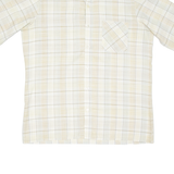 Mens Shirt Beige Check L