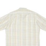 Mens Shirt Beige Check L