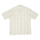 Mens Shirt Beige Check L