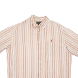 Mens Shirt Pink Striped XL