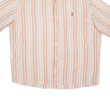 Mens Shirt Pink Striped XL