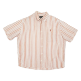 Mens Shirt Pink Striped XL