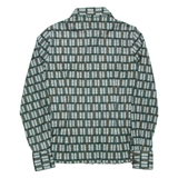 Womens Shirt Green Crazy Pattern Long Sleeve M