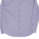JOOP Slim Fit Mens Shirt Blue Check Long Sleeve M
