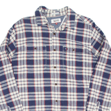 HILFIGER DENIM Mens Shirt Blue Check Long Sleeve M