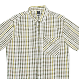 BENCH Mens Shirt Green Check S