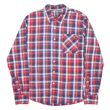 TOMMY HILFIGER Denim Mens Shirt Red Check Long Sleeve XL
