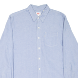 LEVI'S Mens Plain Shirt Blue Long Sleeve M