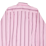 TED BAKER Mens Shirt Pink Striped Long Sleeve L