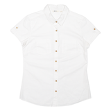 MOUNTAIN WAREHOUSE Womens Plain Shirt White UK 8