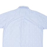 TRESPASS Mens Hawaiian Shirt Blue Long Sleeve L