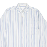 VAN HEUSEN Mens Shirt Blue Striped Long Sleeve M