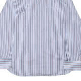 TED BAKER Endurance Mens Shirt Blue Striped Long Sleeve M