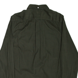 FARAH Slim Fit Mens Corduroy Shirt Green Long Sleeve S