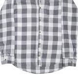 HOLLISTER Womens Shirt Grey Check Long Sleeve S